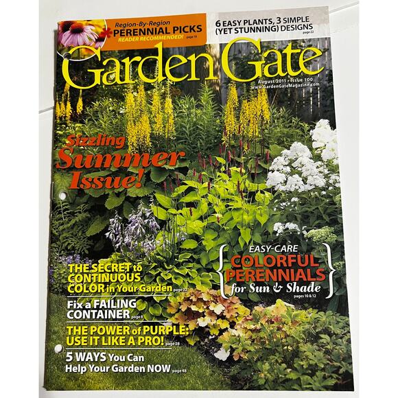Garden Gate Gardening Back Issues August 2011 Issue 100 - Picture 1 of 1